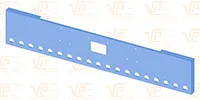 18" Peterbilt 379 Boxed End Bumper with 19 2" Round Light Holes