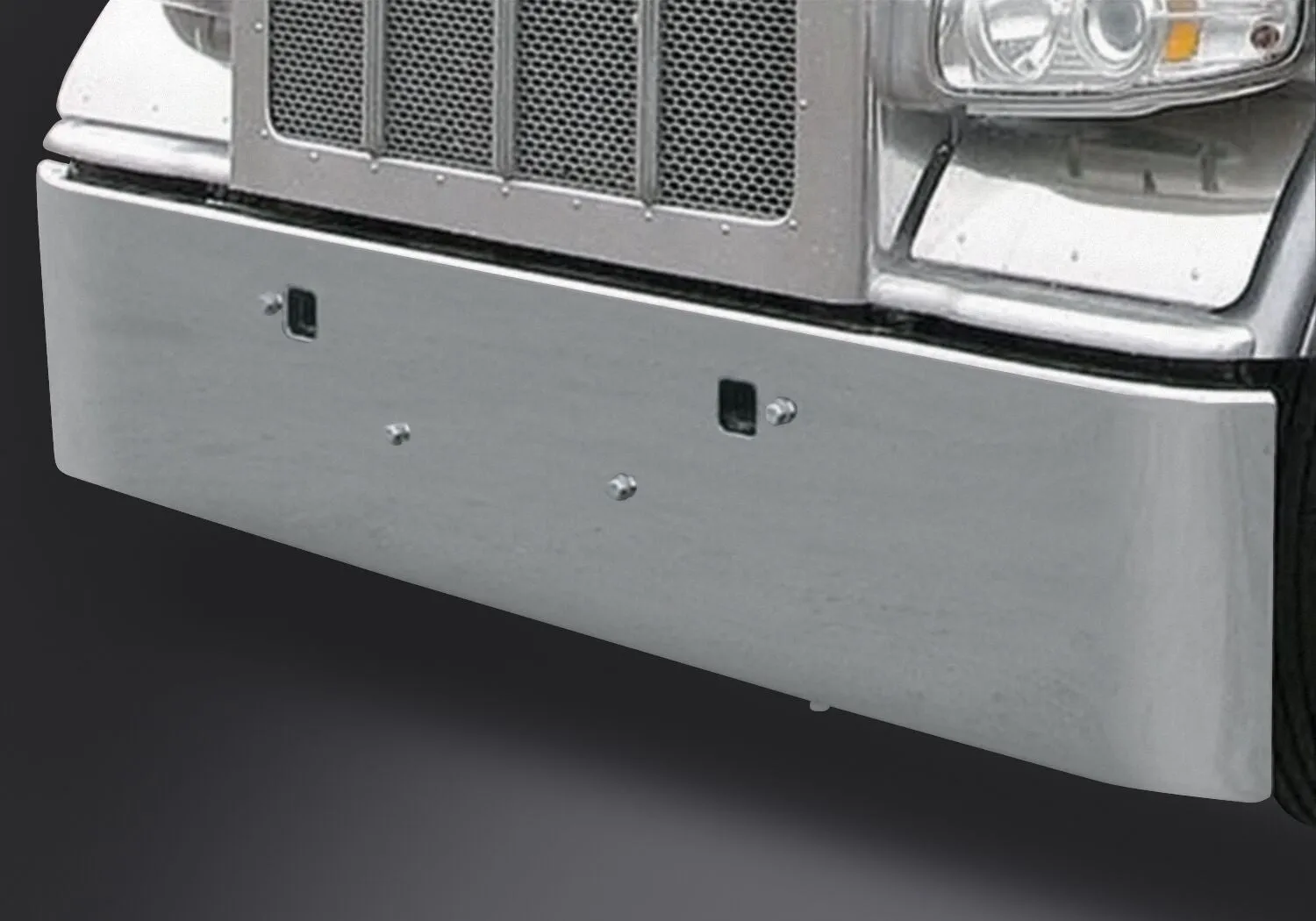 18" Peterbilt Texas Rolled End Bumper Tow Holes