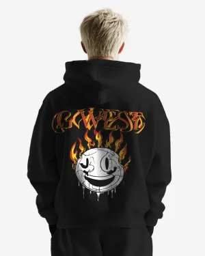 G West Fire Smile Oversize Hoodie Mens Style