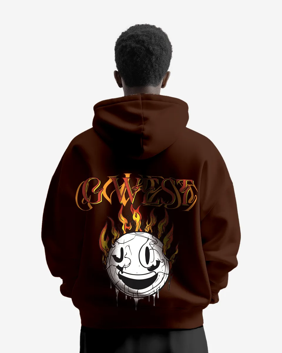 G West Fire Smile Oversize Hoodie Mens Style