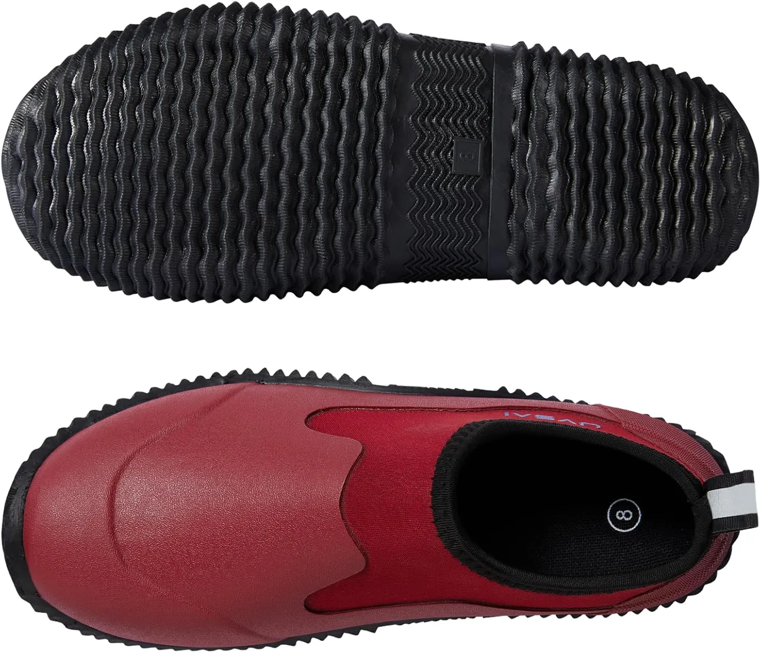 Mens Waterproof Garden Shoes Rain Boots Slip-On Footwear for Gardening Farming Camping Lawn Care Yard Work