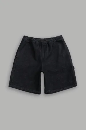 Rose Chopper Austin Jorts in Black
