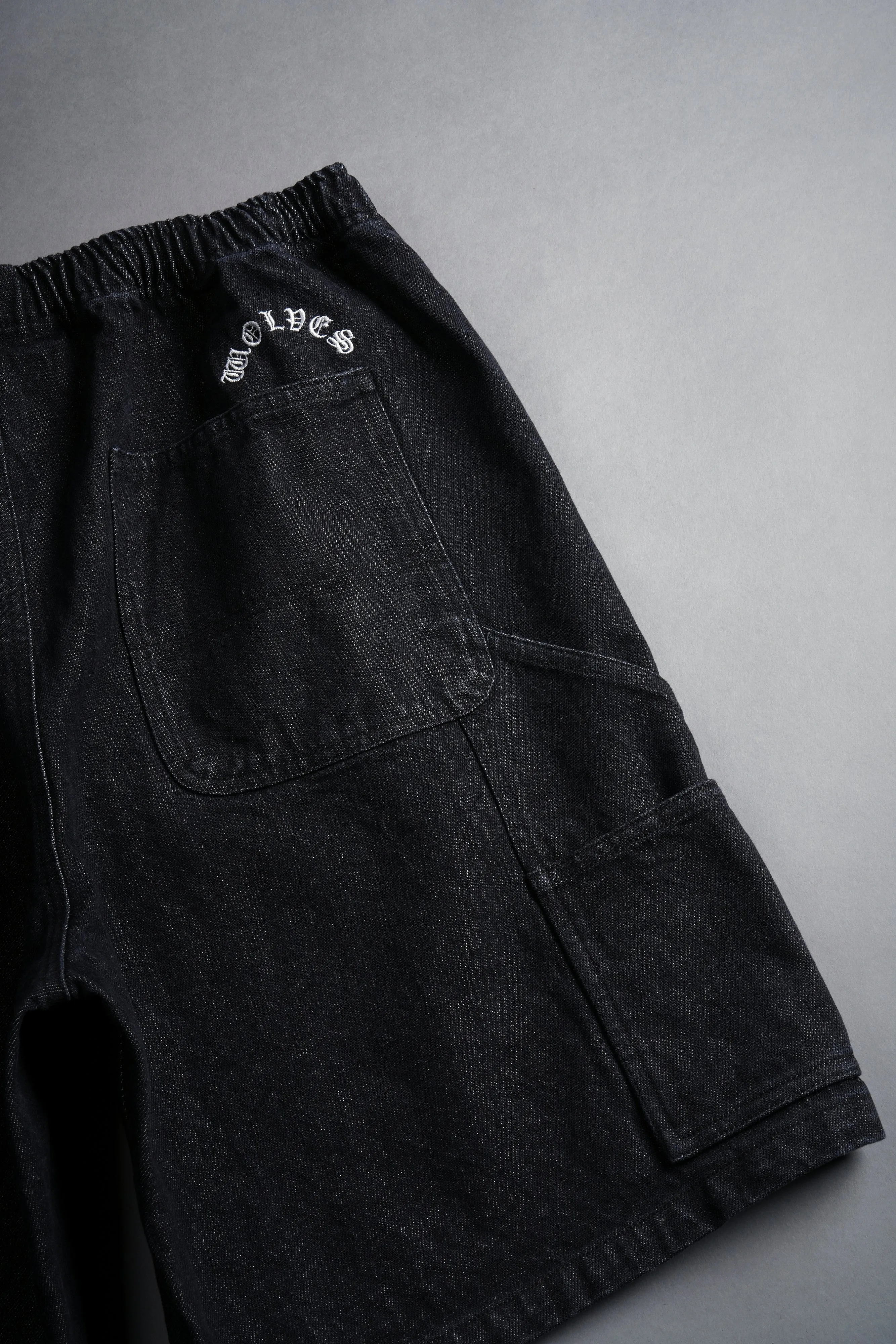 Rose Chopper Austin Jorts in Black