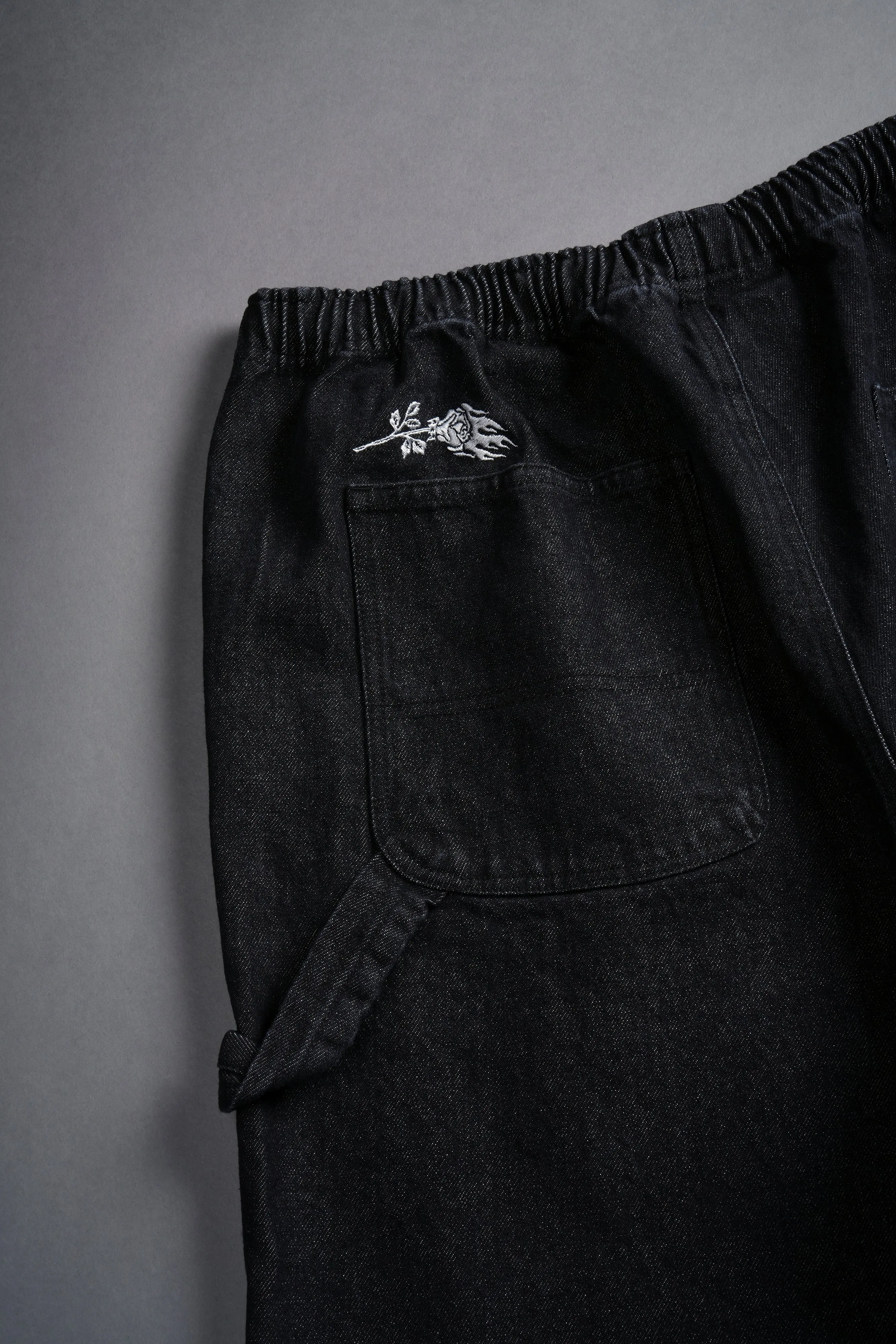 Rose Chopper Austin Jorts in Black