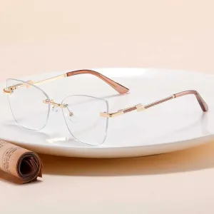 Women's Metal Optical Glasses- نظارات طبية