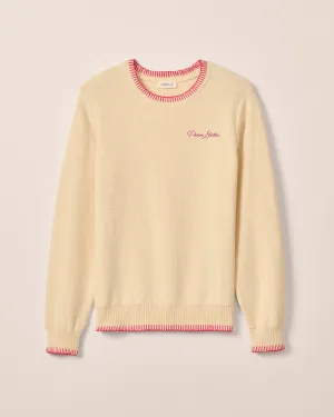 Women's Penn State Blanche Cotton Blend Crewneck Sweater - Script Logo